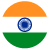 Indian flag icon representing cultural diversity and inclusion in roofing services and blogging tips by THP Roofing of Knoxville.